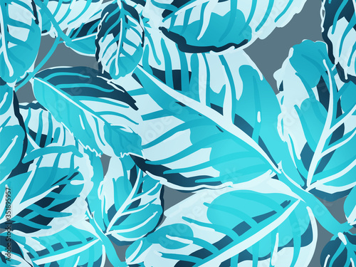 Leaves Seamless Pattern.