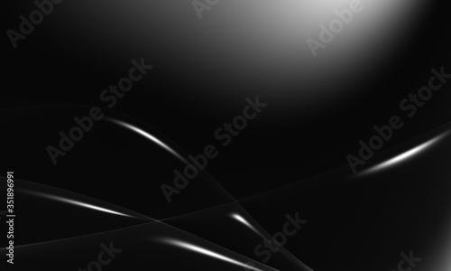 Business luxury volumetric dark background, 3D  effect with black color