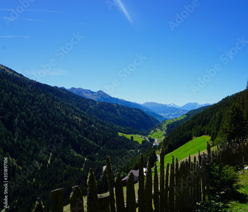 Winding valley in Austria
