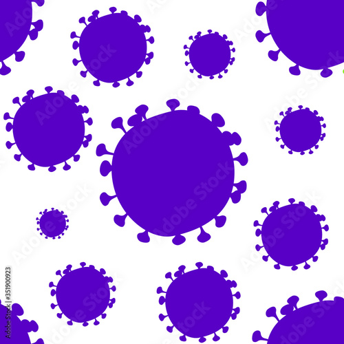 fly germ virus infection,micro bacteria.Vector modern flat style cartoon character illustration.Isolated on white background.Microbe, Pathogen, Virus icon. Seamless pattern
