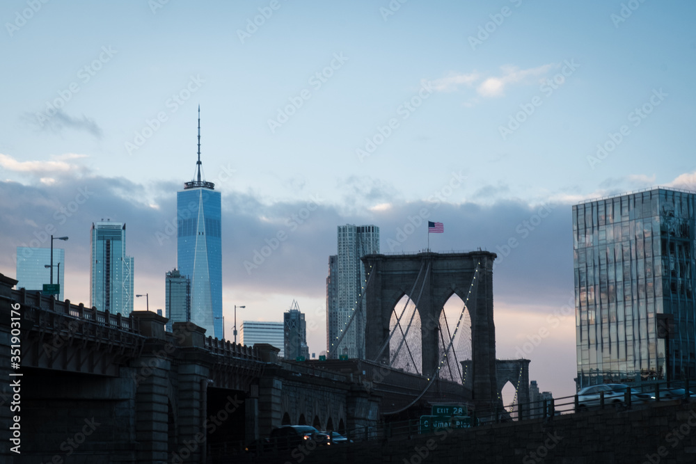 Obraz premium Pont de Brooklyn, New-York