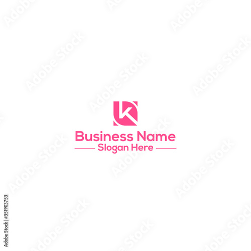initial letter logo K, logo template 