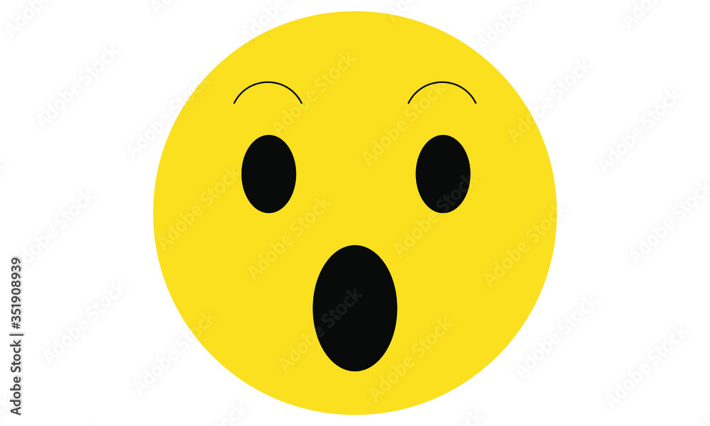 Fototapeta premium Sad or crying emoji face emotional icon vector illustration 