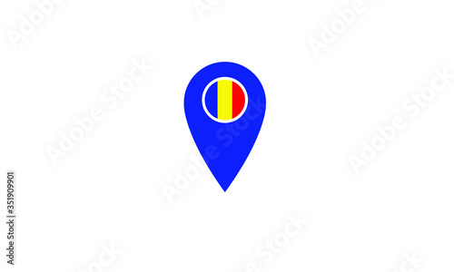 Romania Location pin map navigation label symbol Free Download Romania Location pin map navigation label symbol - GFXLoad