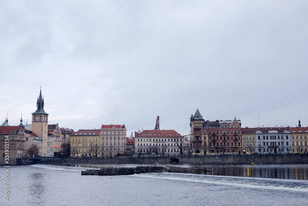 Fototapeta premium Cartoline Prague 