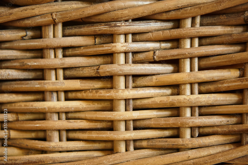 The texture of the weave of twigs of wood as a craft. The manufacture of household items. The texture of the weave of twigs of wood as a craft. The manufacture of household items.