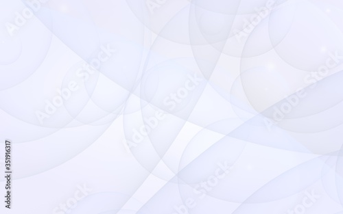 Abstract white background. Backdrop with light transparent bubbles. 3D illustration