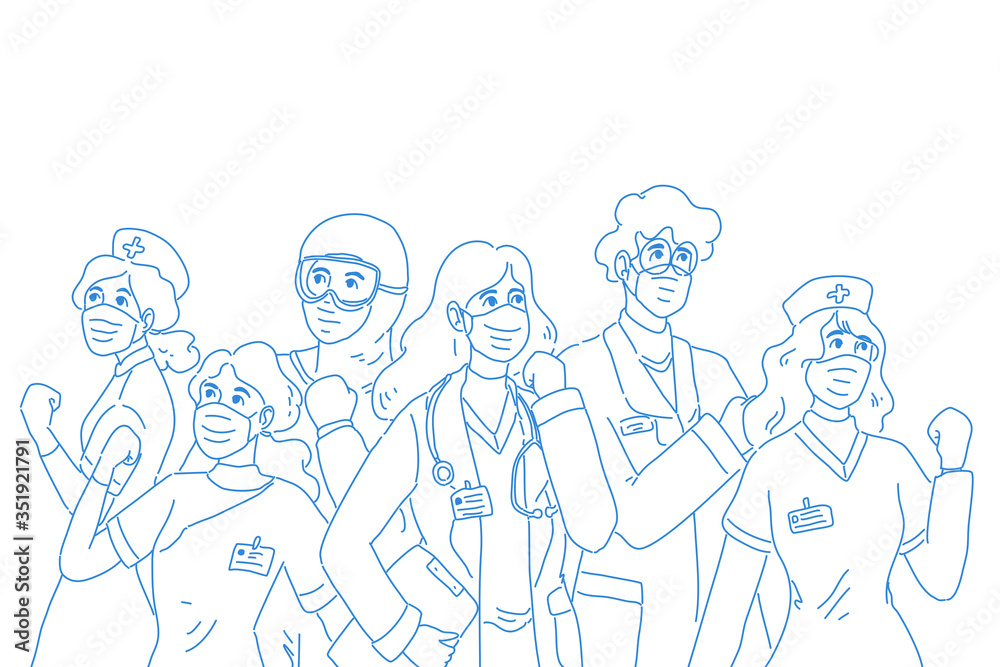 Doctor character design of vector. Doctor teamwork Doctor character design of vector. Doctor teamwork