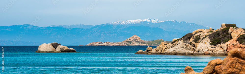 maddalena island near sardinia in italy