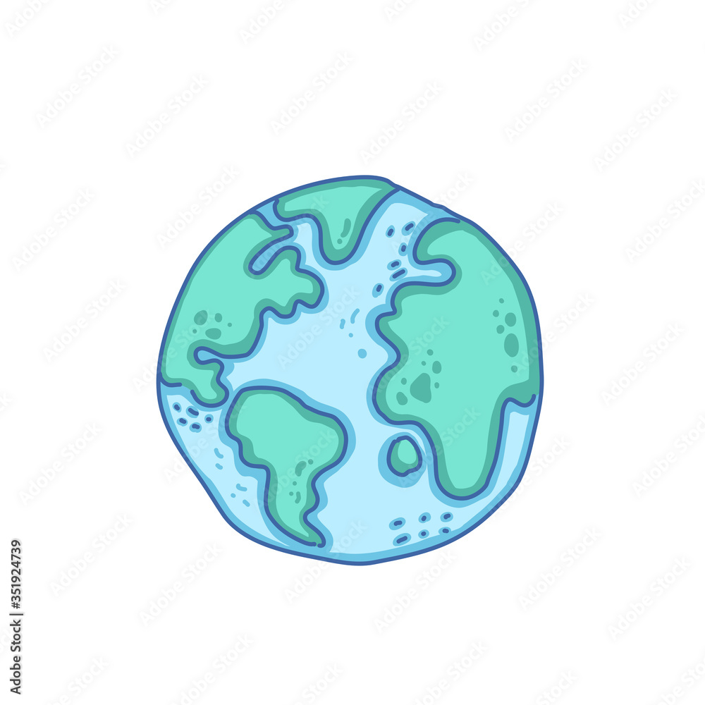 Earth cartoon illustration design of vector. Earth cartoon illustration design of vector.