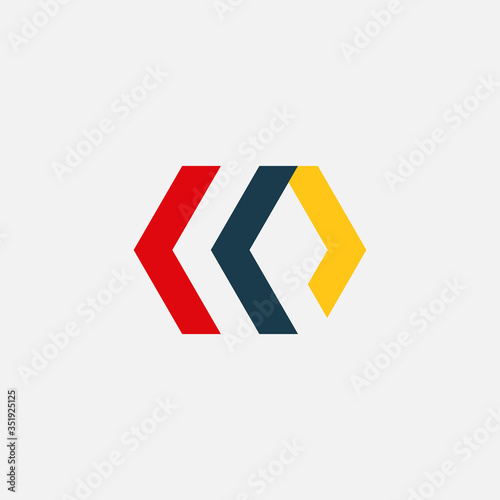 letter l and p negative space logos with unique designs