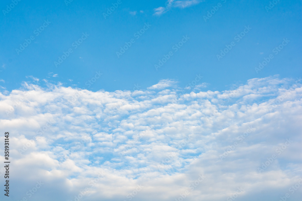 Cirrus clouds on blue sky background.. Cirrus clouds on blue sky background..