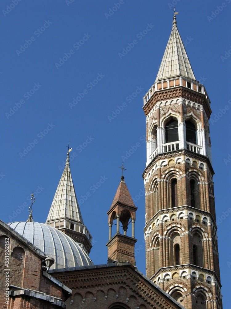 Padua, Italy, Basilica of Sant' Antonio, Towers, Detail