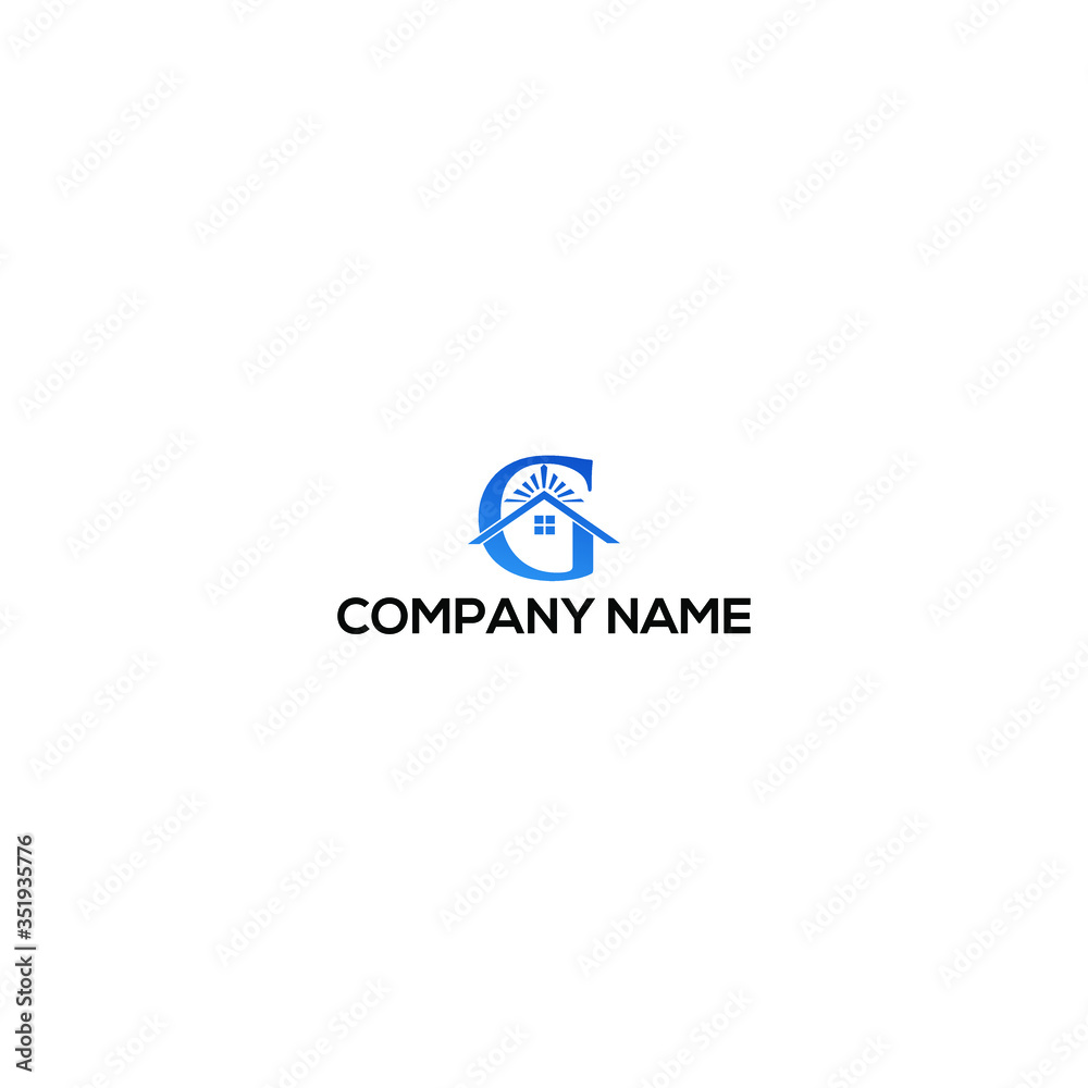 real estate company. Logo design with commercial building and chart bars. Business logo idea.