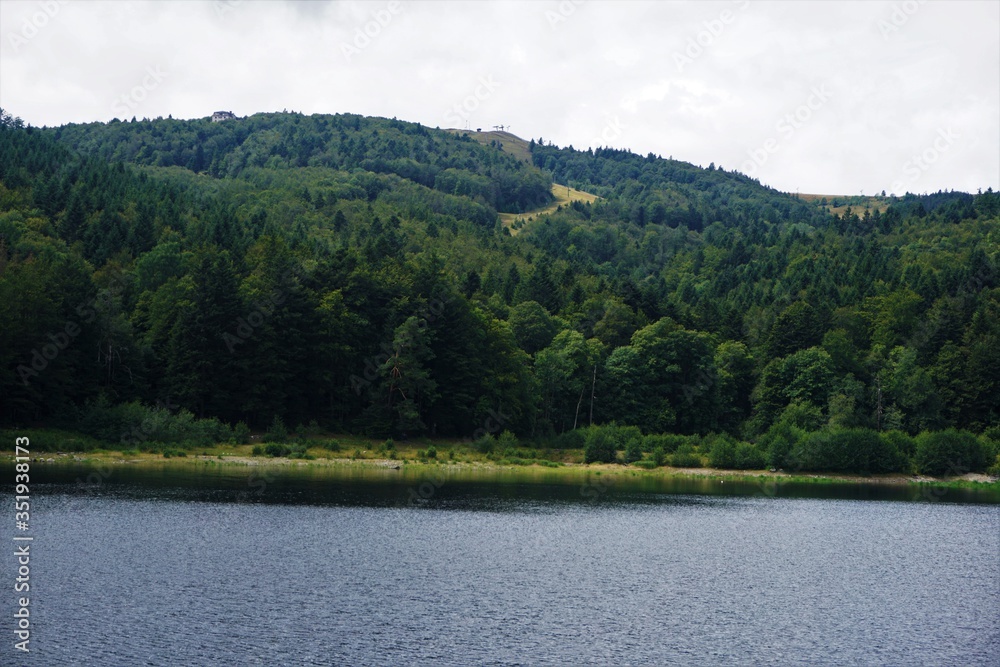 Lauch river lake located in the Vosges