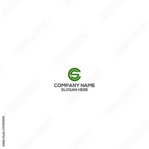 business logo design CS pletter initial logo design
 photo