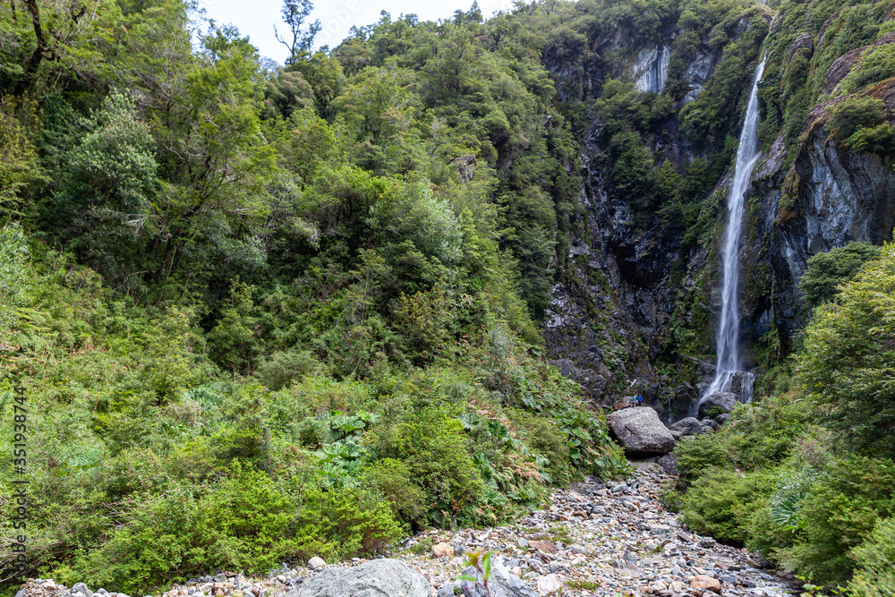El Cóndor Waterfall at Queulat National Park - Carretera Austral Route - Chile