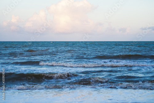 waves on the beach