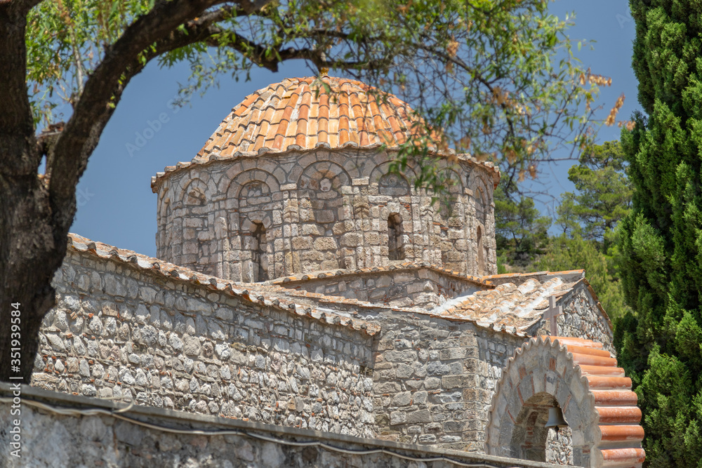 The church of Moni Thari monastery on Rhodes island