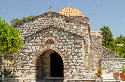 Moni Thari monastery on Rhodes island photo