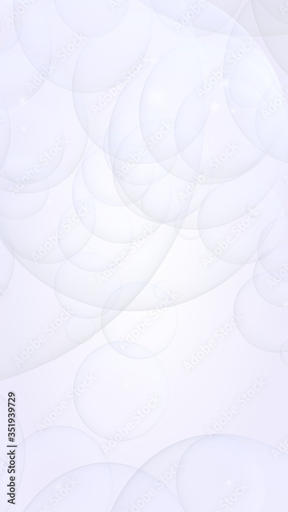 Abstract white background. Backdrop with light transparent bubbles. Vertical orientation. 3D illustration Abstract white background. Backdrop with light transparent bubbles. Vertical orientation. 3D illustration