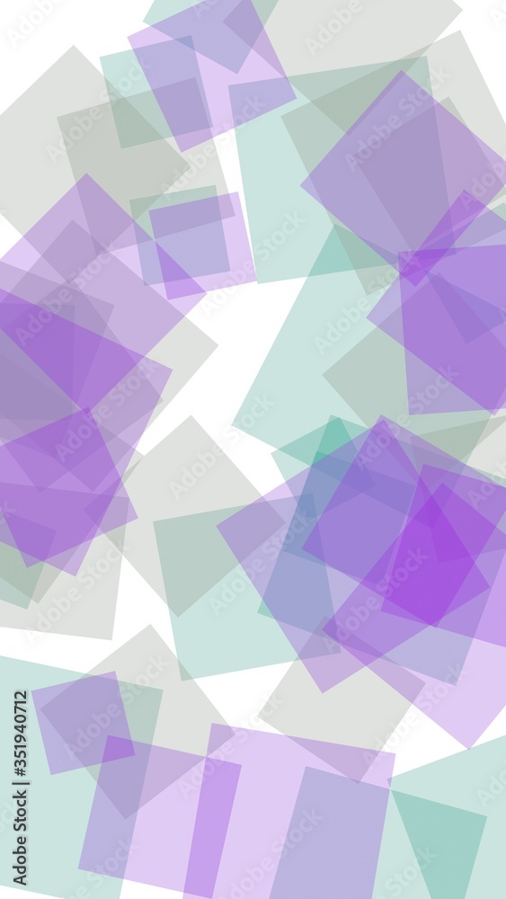 Fototapeta premium Multicolored translucent hexagons on white background. Vertical image orientation. 3D illustration