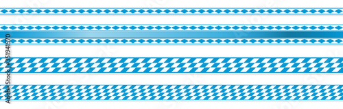 blue and white checkered Oktoberfest banners