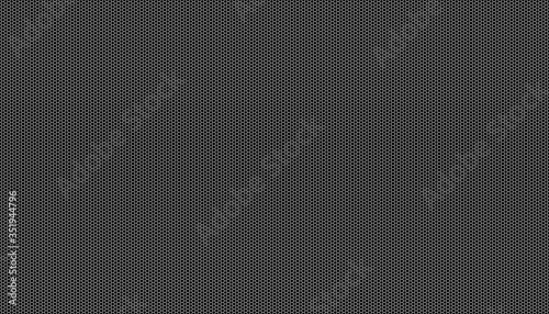 Wallpaper Mural White honeycomb on a black background. Seamless texture. Isometric geometry. 3D illustration Torontodigital.ca