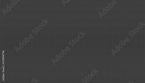 White honeycomb on a black background. Seamless texture. Isometric geometry. 3D illustration