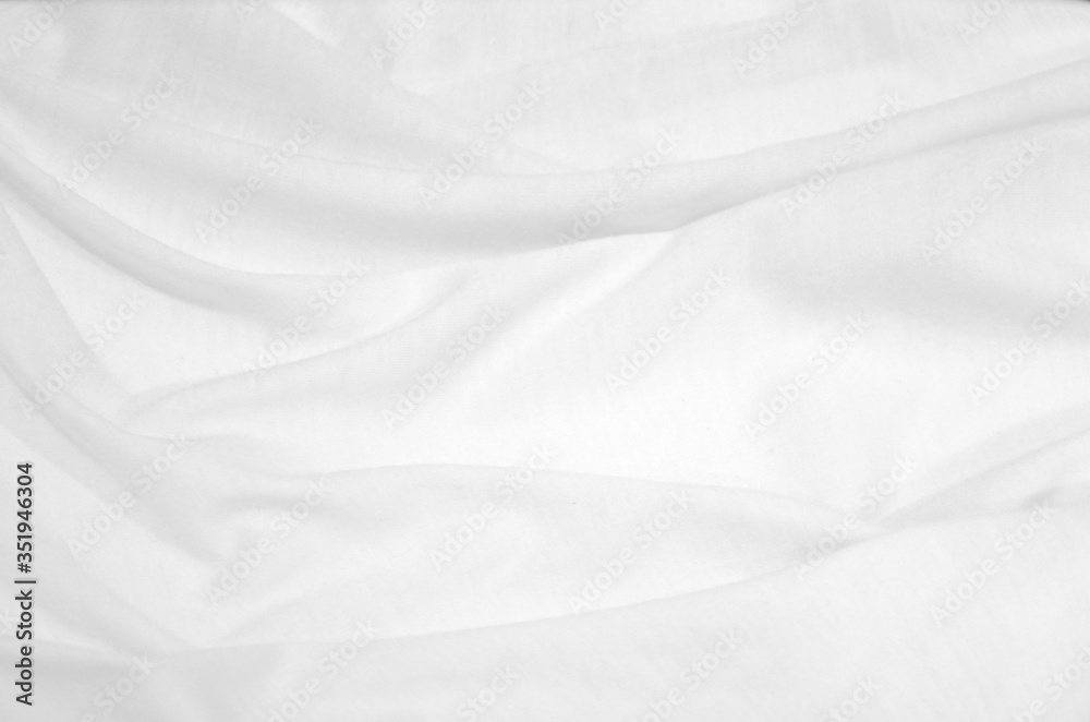 Fototapeta premium Soft white cotton cloth abstract for background.white cotton wave.
