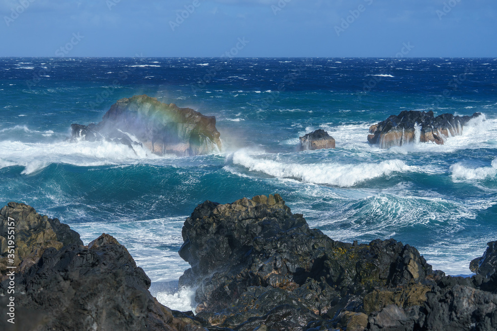 houle et vagues sur l'océan houle et vagues sur l'océan