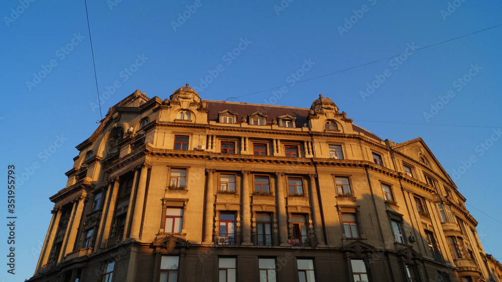 Old historical europian buildings in the city