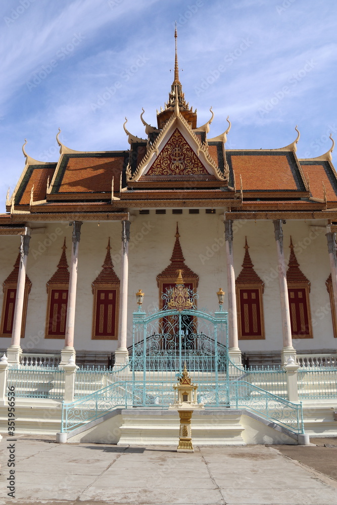 Pagode d'argent du palais royal à Phnom Penh, Cambodge