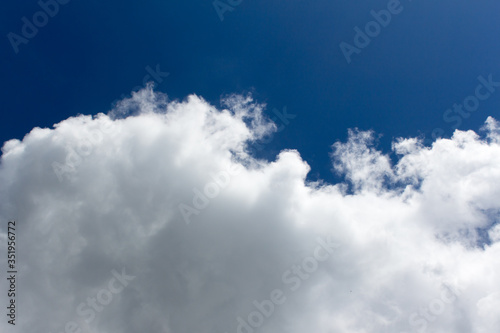 clouds on a background of blue sky