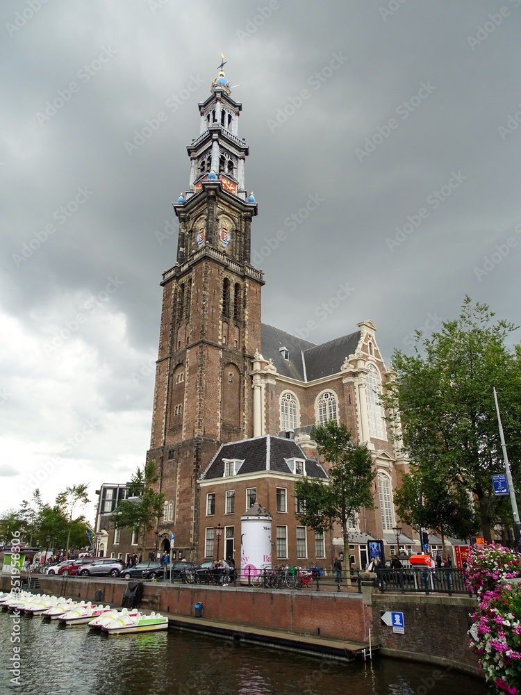 Obraz premium Westerkirk, Amsterdam, the Netherlands