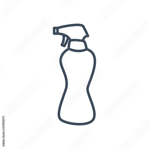 Spray bottle line style icon vector design