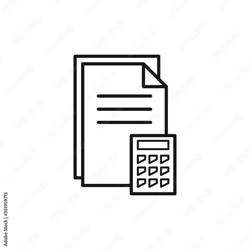 Accounting icon flat vector design Accounting icon flat vector design