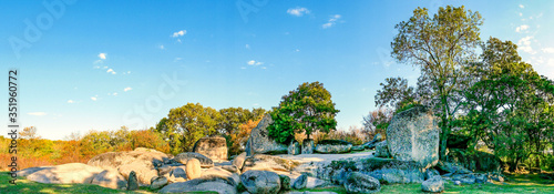 Beglik Tash megaliths - natural rock formation, prehistoric rock sanctuary on the southern Black Sea coast of Bulgaria