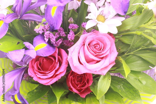 bouquet of pink roses