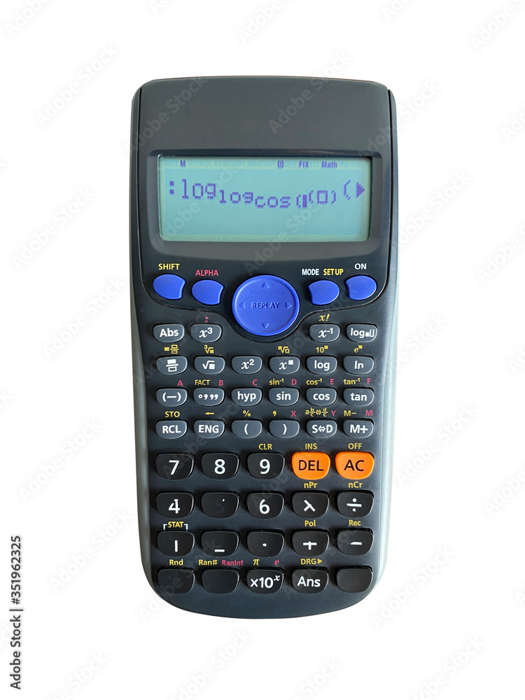 Black pocket digital calculator on the top view. Isolated on white background with clipping path. Business and Finance concept. Black pocket digital calculator on the top view. Isolated on white background with clipping path. Business and Finance concept.