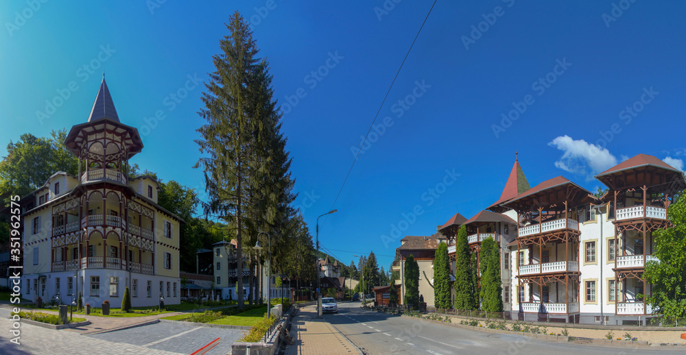 landscape in Sovata resort Romania 23.05.2020