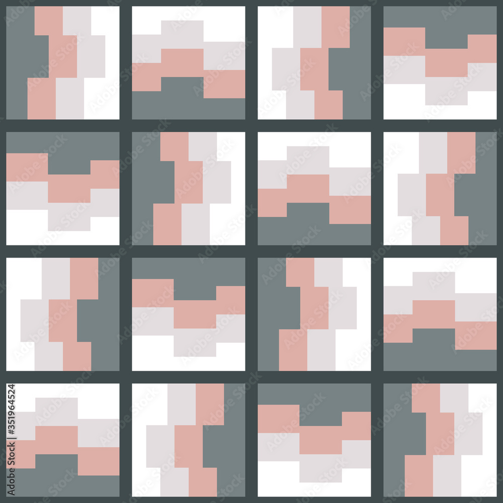 Clear geometric forms. Abstract vector seamless pattern. Clear geometric forms. Abstract vector seamless pattern.