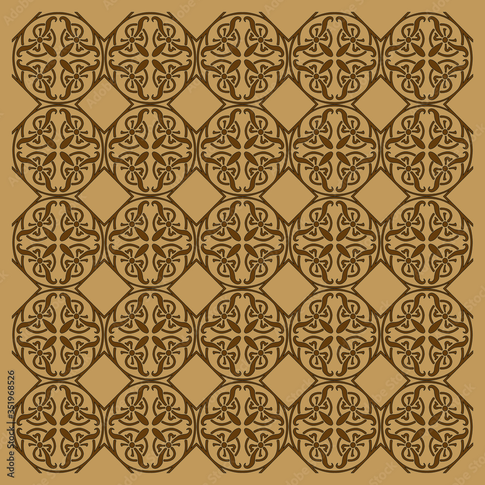 Gothic seamless pattern. Geometrical royal elements in a medieval style. Ornament for a tiles and mosaics. Gothic seamless pattern. Geometrical royal elements in a medieval style. Ornament for a tiles and mosaics.