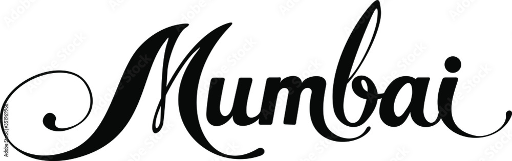 Mumbai - custom calligraphy text Mumbai - custom calligraphy text