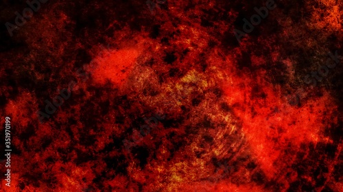 Abstract Fiery Red Hot Texture with Small Rising Smoke Particles - Abstract Background Texture