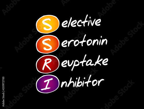 SSRI - Selective Serotonin Reuptake Inhibitor acronym, concept background