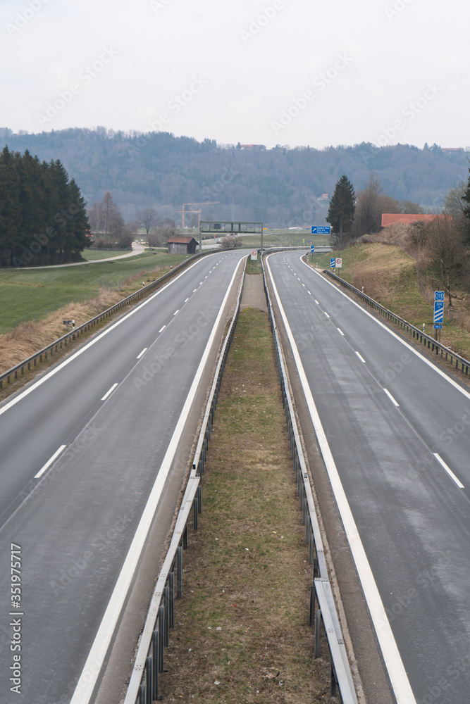 Die Straßen während des Shutdowns zu Corona