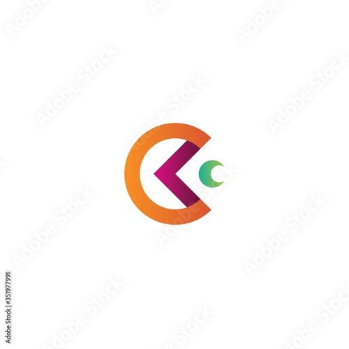 Free Download initial c k with challenge logo design template - GFXLoad