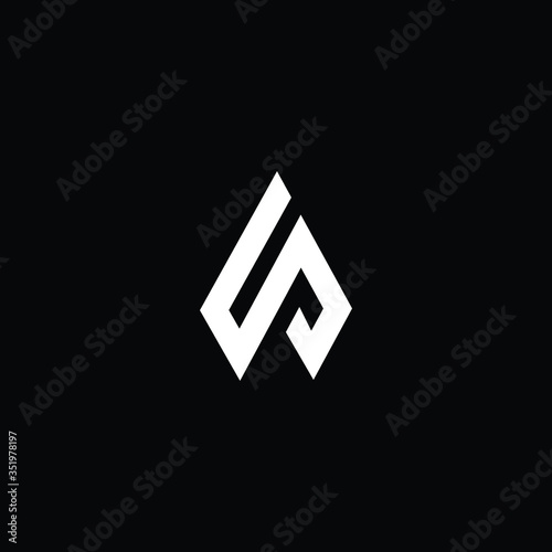 Professional Innovative Initial SW logo and WS logo. Letter SP PS Minimal elegant Monogram. Premium Business Artistic Alphabet symbol and sign