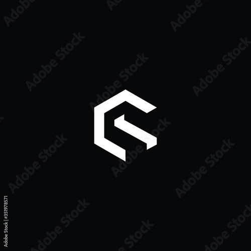 Obraz na płótnie Professional Innovative Initial SC logo and CS logo. Letter CS SC Minimal elegant Monogram. Premium Business Artistic Alphabet symbol and sign w salonie